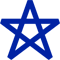 Stern dunkelblau